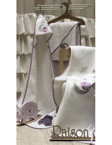 Σετ Προίκα Μωρού Dreamy Owl - Lilac - Βασικό...