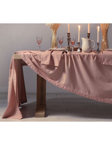 ΤΡΑΠΕΖΟΜΑΝΤΗΛΟ ΒΑΜΒ-ΛΙΝΟ COTTON-LINEN 150X300 - 150Χ300 - ENGLISH ROSE