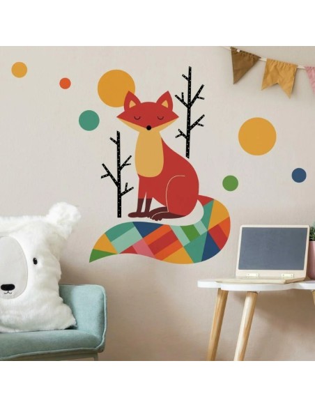 Αυτοκόλλητα τοίχου Αλεπού & Ουράνιο τόξο