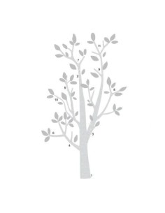 Αυτοκόλλητα τοίχου Δέντρο Λευκό-Γκρι 2