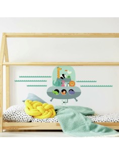 Αυτοκόλλητα τοίχου Ζωάκια Ufo 2