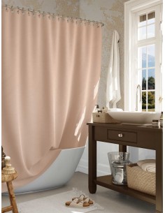 Κουρτίνα μπάνιου LLANO BEIGE-02 ΧΡΩΜΑ ΚΕΡΑΜΙΔΙ 180 x 240↕