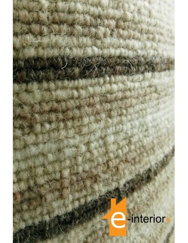 ΔΙΑΔΡΟΜΟΣ 0.80m Μάλλινος Ριγέ Καφέ/Μπεζ