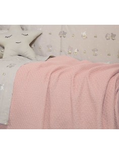 Βρεφική Κουβέρτα Αγκαλιάς 80Χ110 Smooth - Pink