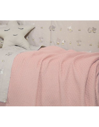 Βρεφική Κουβέρτα Αγκαλιάς 80Χ110 Smooth - Pink
