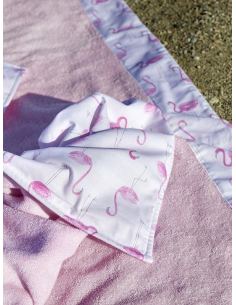 Πετσέτα Θαλάσσης με φάσα 70x140 - Flamingo Love