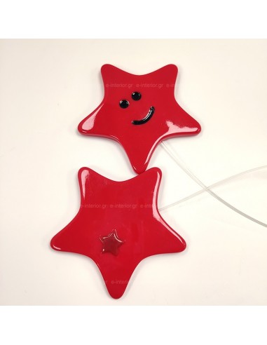 Μαγνήτης κουρτίνας Παιδικός Star - Red