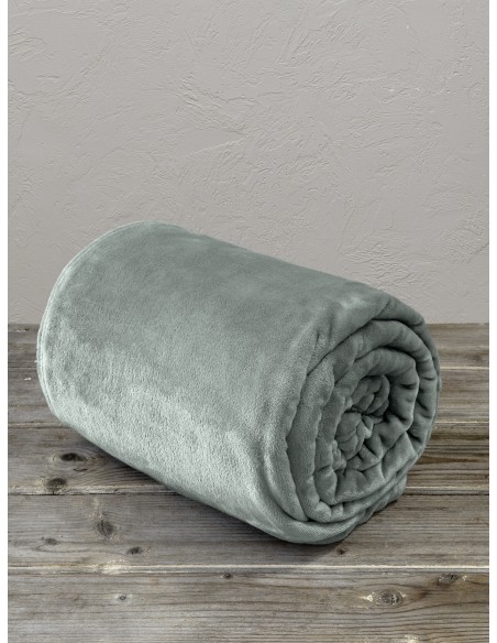 Κουβέρτα Fleece Υπέρδιπλη 220x240 - Meleg Green