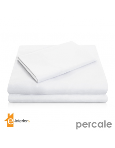 Σεντόνι Λευκό Percale - 200 TC - 225Χ280 | 100% ΒΑΜΒΑΚΙ