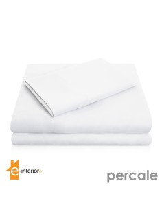 Σεντόνι Λευκό Percale - 200 TC - 245Χ280 | 100% ΒΑΜΒΑΚΙ