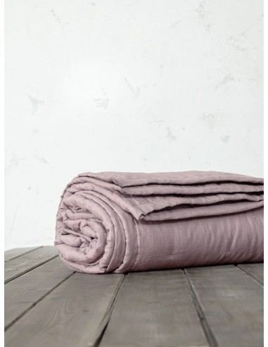 Κουβερλί Γίγας Linen - Dusty Pink