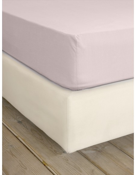 Σεντόνι Βαμβακοσατέν Υπέρδιπλο με Λάστιχο Για Στρώμα 165x205+35 Superior Satin - Smoked Rose