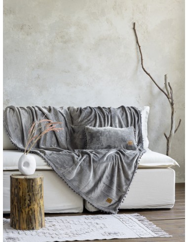 Ριχτάρι Jacquard 130x180 - Macia Gray