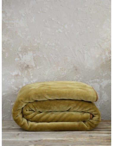 Κουβέρτα Βελουτέ Μονή 160x220 Coperta - Brown Gold