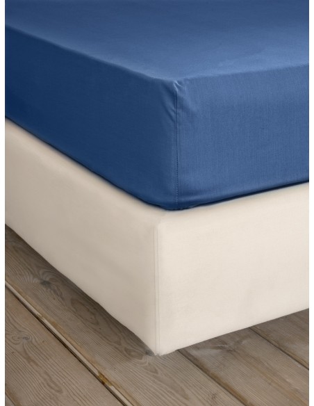 Σεντόνι Γίγας με Λάστιχο Για Στρώμα 185x205+35 Unicolors - Dark Denim
