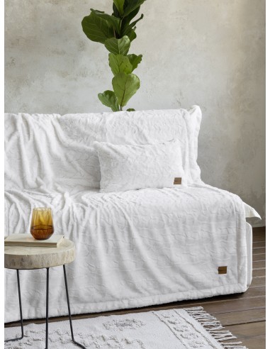Κουβέρτα καναπέ 130x170 - Velure Cream