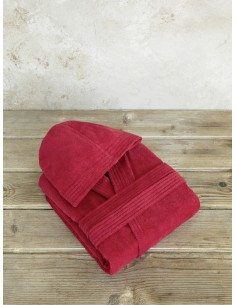 Μπουρνούζι με κουκούλα Zen - Small - Happy Red