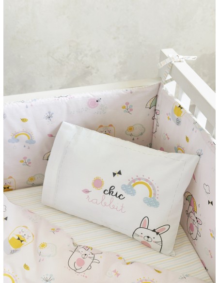 Σετ Παπλωματοθήκη Κούνιας - Chic Rabbit