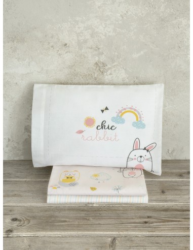 Σετ Παπλωματοθήκη Κούνιας - Chic Rabbit
