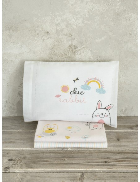 Σετ Παπλωματοθήκη Κούνιας - Chic Rabbit