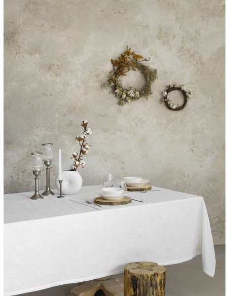 Τραπεζομάντηλο 165x265 - Marble Off White