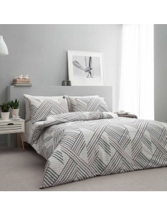 Σετ Σεντόνια Διπλά 200Χ260 Zelma-2 Grey/Pink 2