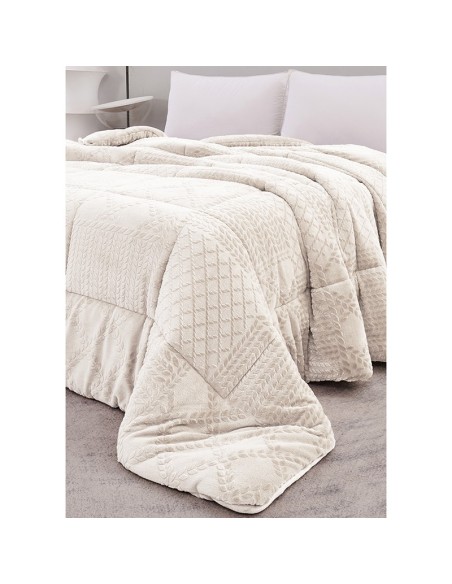Κουβερτοπάπλωμα Υπέρδιπλο 220x240 Prestige Off White