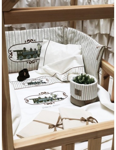 Κουβέρτα Πικέ Αγκαλιάς - Choo Choo Train