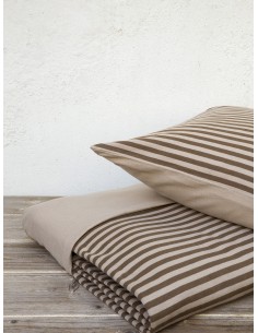 Σετ Παπλωματοθήκη Υπέρδιπλη - Suave Brown