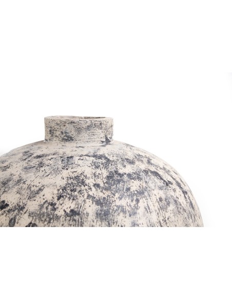 Διακοσμητικό Βάζο Zam Pit Cream (70x70x130) GRC Soulworks 0630008