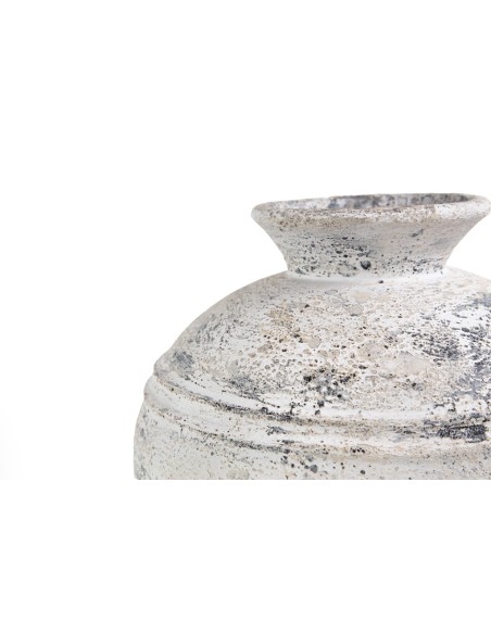 Διακοσμητικό βάζο Bianca Boho White Large (45x45x50) GRC Soulworks 0630033