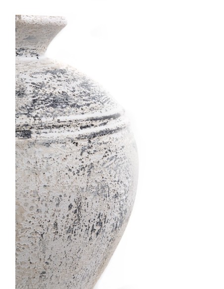 Διακοσμητικό βάζο Bianca Boho White Large (45x45x50) GRC Soulworks 0630033