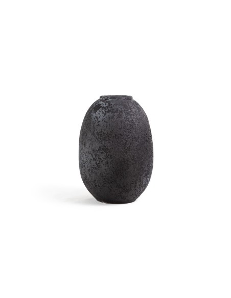 Κεραμικό Διακοσμητικό Βάζο Siso Nic Black Spot Gray Large (27x27x40) Soulworks 0630058