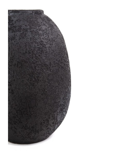 Κεραμικό Διακοσμητικό Βάζο Siso Nic Black Spot Gray Large (27x27x40) Soulworks 0630058