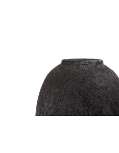 Κεραμικό Διακοσμητικό Βάζο Siso Nic Black Spot Gray Small... 2