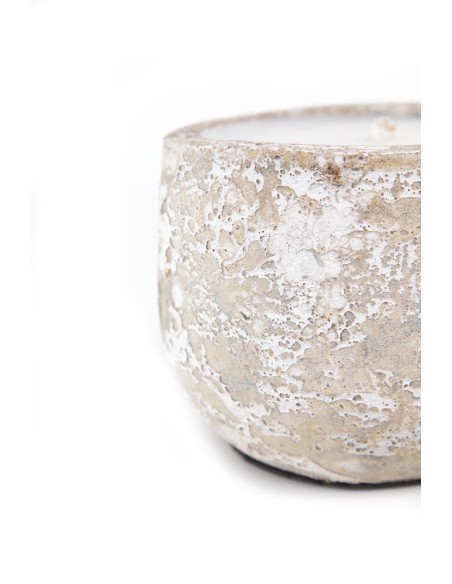 Κεραμικό Κηροπήγιο Mingi White Classic Large (15x15x14) Soulworks 0630063