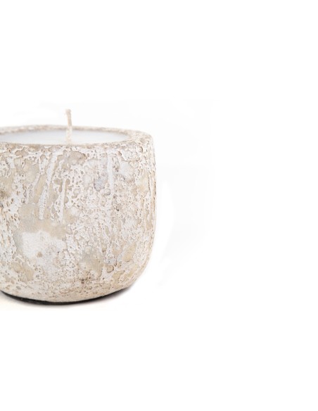 Κεραμικό Κηροπήγιο Mingi White Classic Medium (13x13x12) Soulworks 0630064