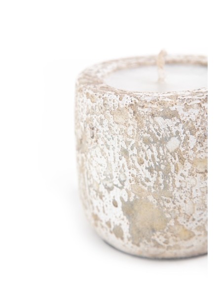 Κεραμικό Κηροπήγιο Mingi White Classic Small (11x11x10) Soulworks 0630065