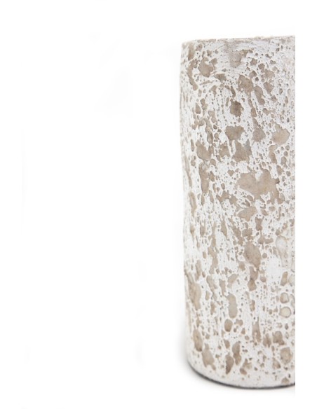 Κεραμικό Κηροπήγιο Slind White Classic Medium (11x11x25) Soulworks 0630067