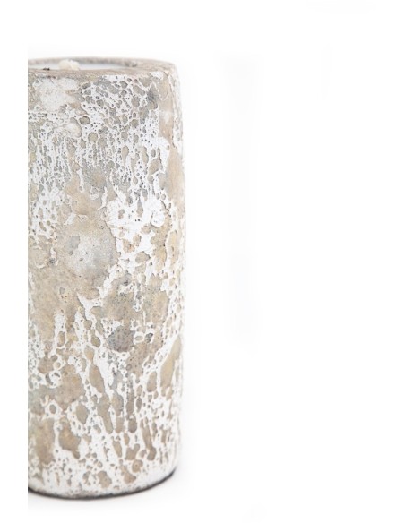 Κεραμικό Κηροπήγιο Slind White Classic Small (11x11x20) Soulworks 0630068