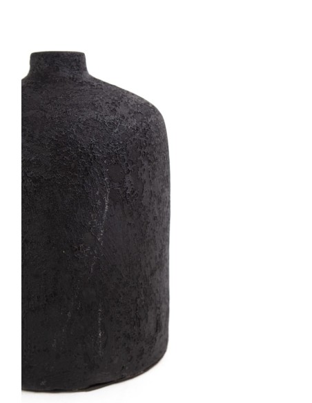 Κεραμικό Διακοσμητικό βάζο Siso Ban Black Spot Gray Medium (20x20x32) Soulworks 0630073