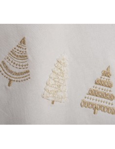 Τραπεζομάντηλο 100x100 Gold Trees White 2
