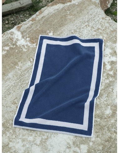 Πατάκι Μπάνιου 50x75 Dobby - Blue with White Border