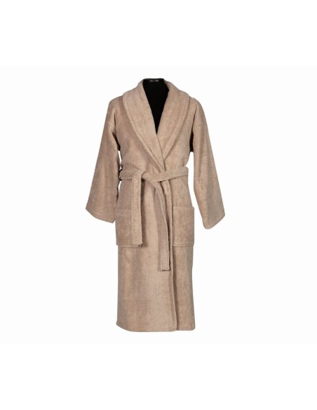 Μπουρνούζι Με Γιακά Status Beige Large