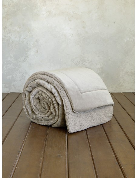 Κουβερτοπάπλωμα Υπέρδιπλο 220x240 - Nuan Cigar Beige