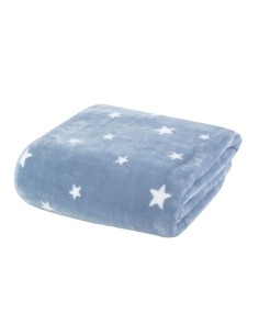 Κουβέρτα Βελουτέ Κούνιας 100x140 Stellar Blue