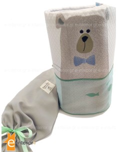 Βρεφική Κουβέρτα Κούνιας Baby Boy Bear 120x160