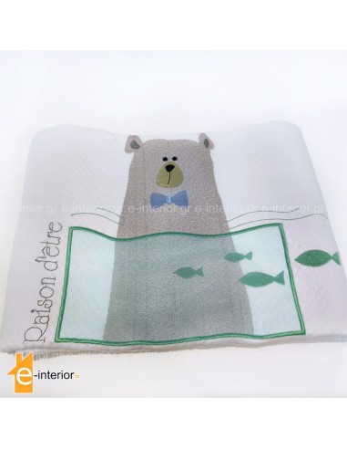 Βρεφική Κουβέρτα Κούνιας Baby Boy Bear 120x160
