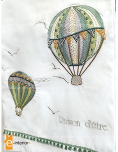 Σετ Σεντόνια Λίκνου Hot Air Balloon - Green