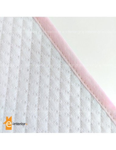 Κουβέρτα πικέ Κούνιας Hot Air Balloon - Pink